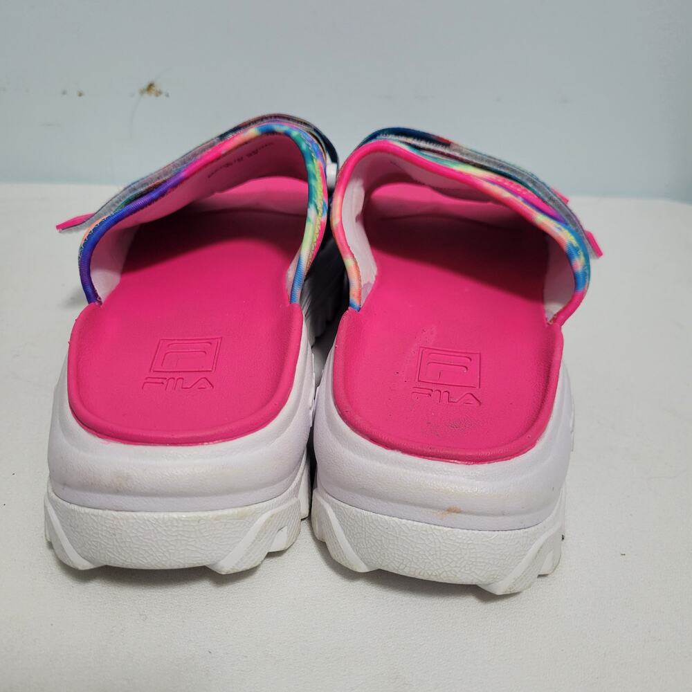 Fila Disruptor Bold Slip On Slide Tye Dyed Platform Sandals Size 9 10925-2804 - Picture 3 of 7